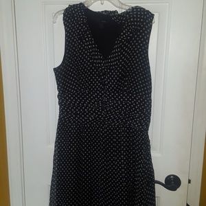 Black and white dotted dress